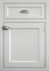 grey traditional craft-maid kitchen cabinet