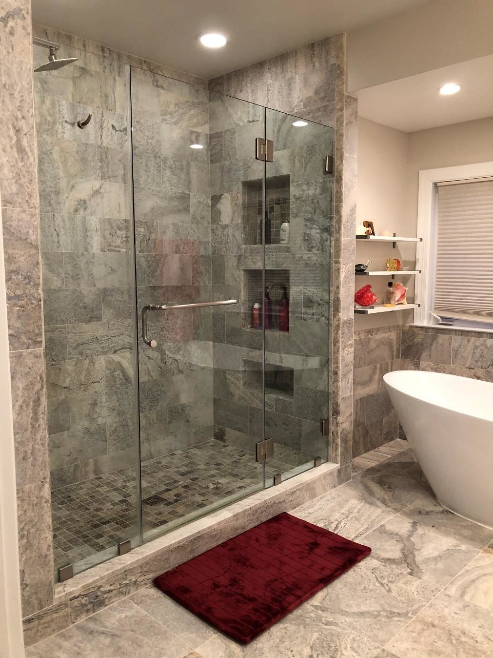 Complete bathroom remodeling with bath tub and shower room