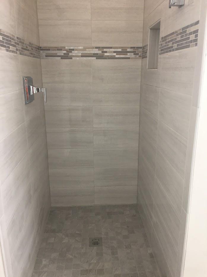 small space shower room setup
