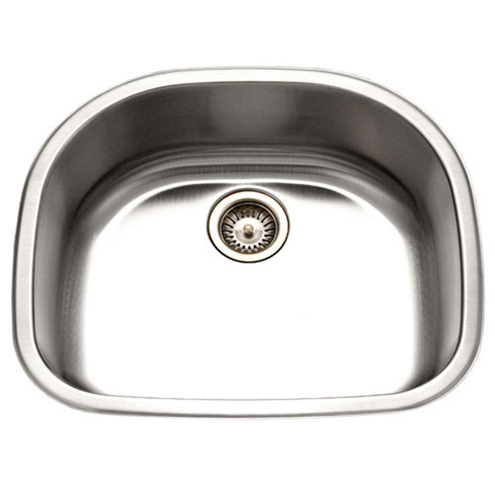 Designer Undermount Stainless Steel Single D Bowl Kitchen Sink-min