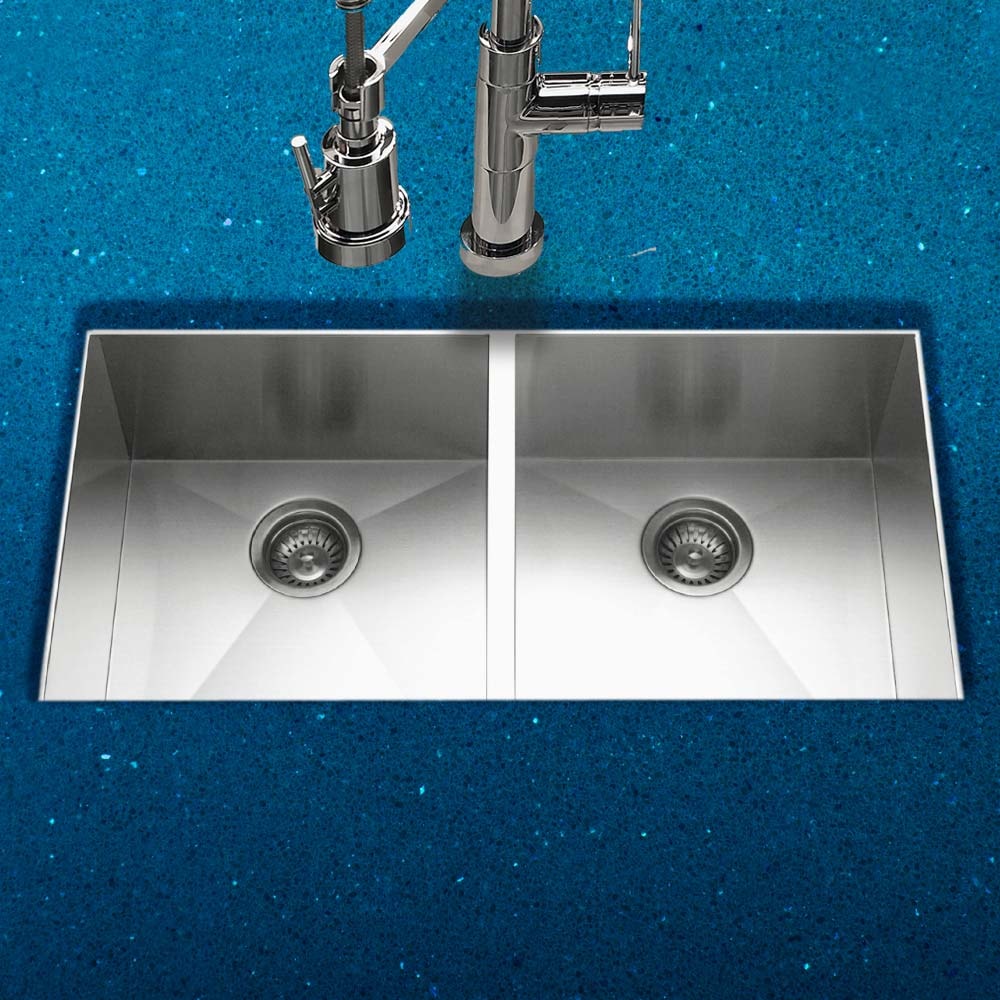 Houzer Sink double rectangular setup