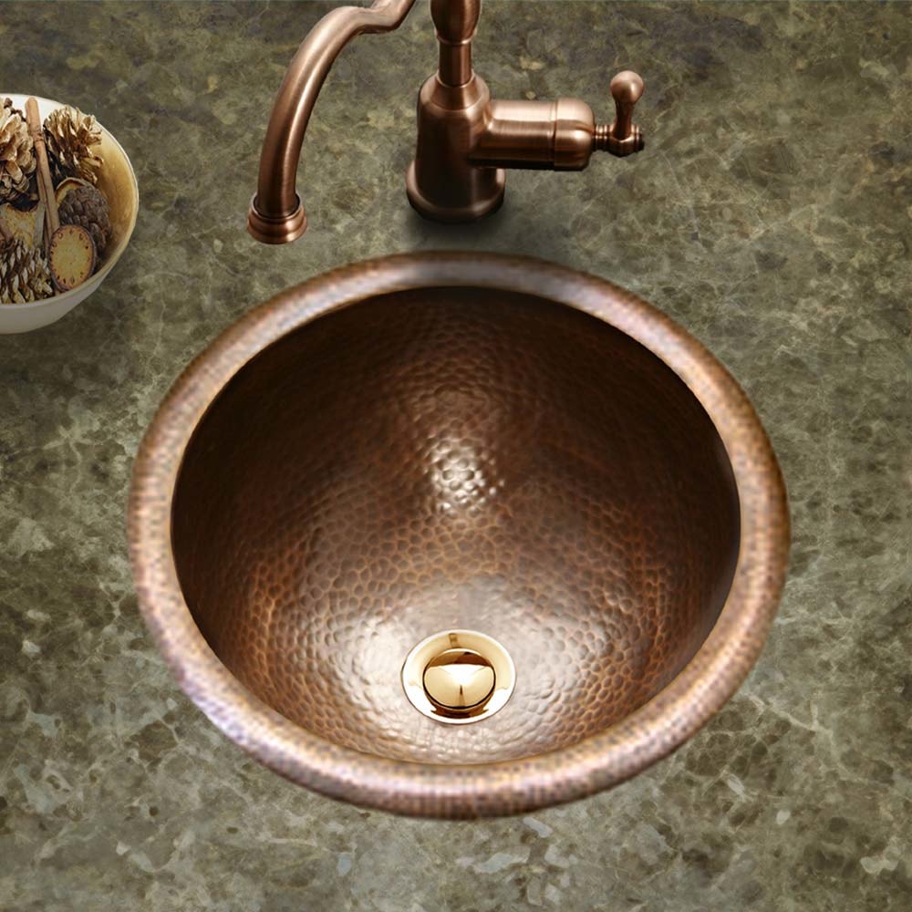 Houzer Sink copper bowl and faucet