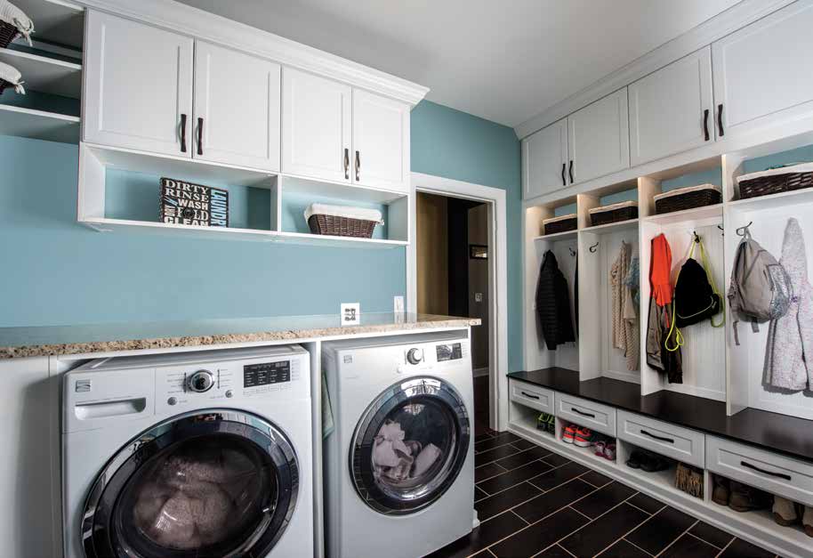 Laundry & Mudroom with cabinets