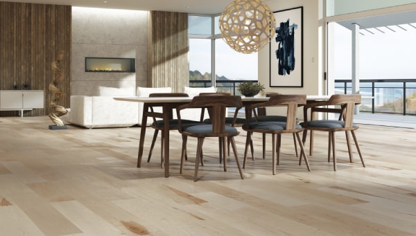 Mercier hardwood floor living space design