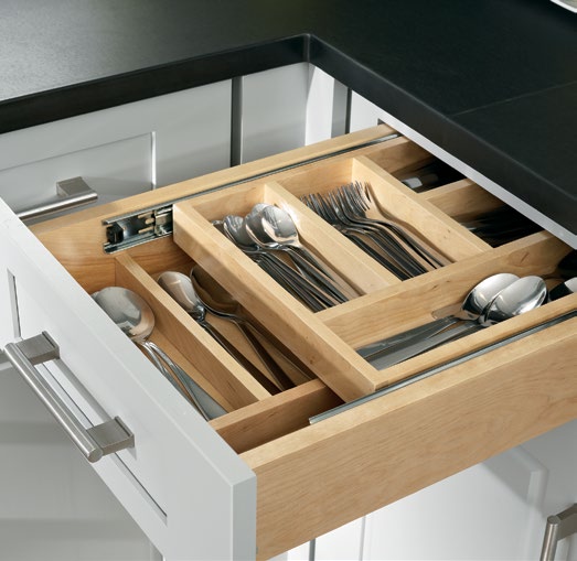 Norcraft Kitchen cabinet silverware drawer