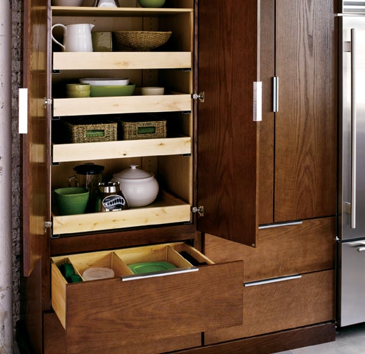 Norcraft Kitchen cabinets with pull out drawers