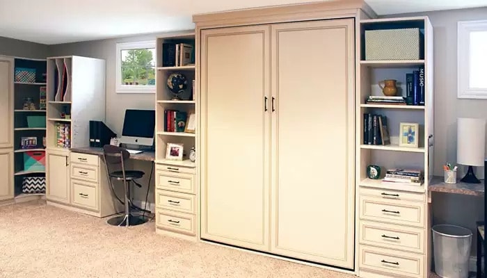 Closet Works Wall Beds cream closets and cabinets