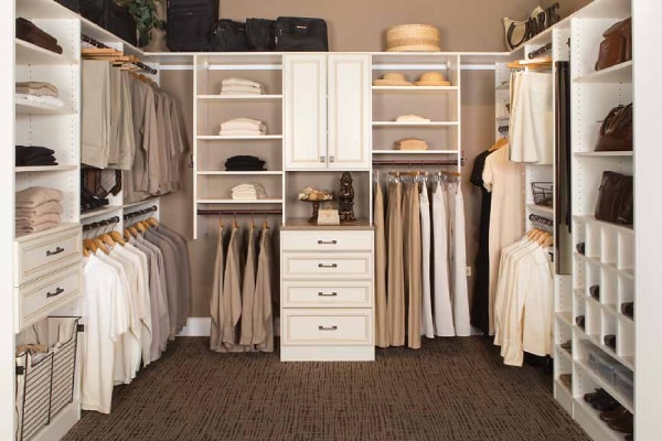 Custom closets, organizers and cabinets